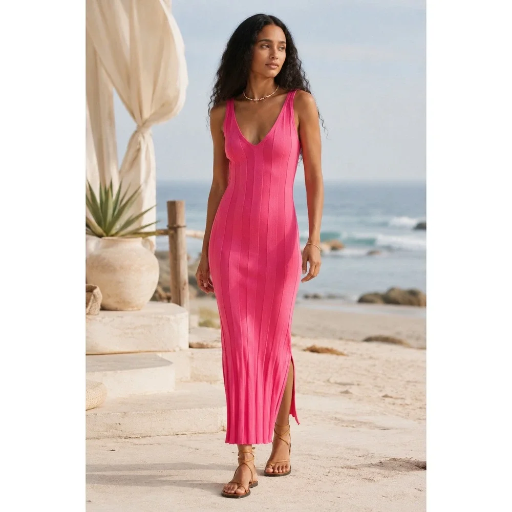 white/cream dresses Petal and Pup Women's Aerin Knit Dress Features:Sparkle Color:Paddy Green this dress is sure Maxi Dress in Boho